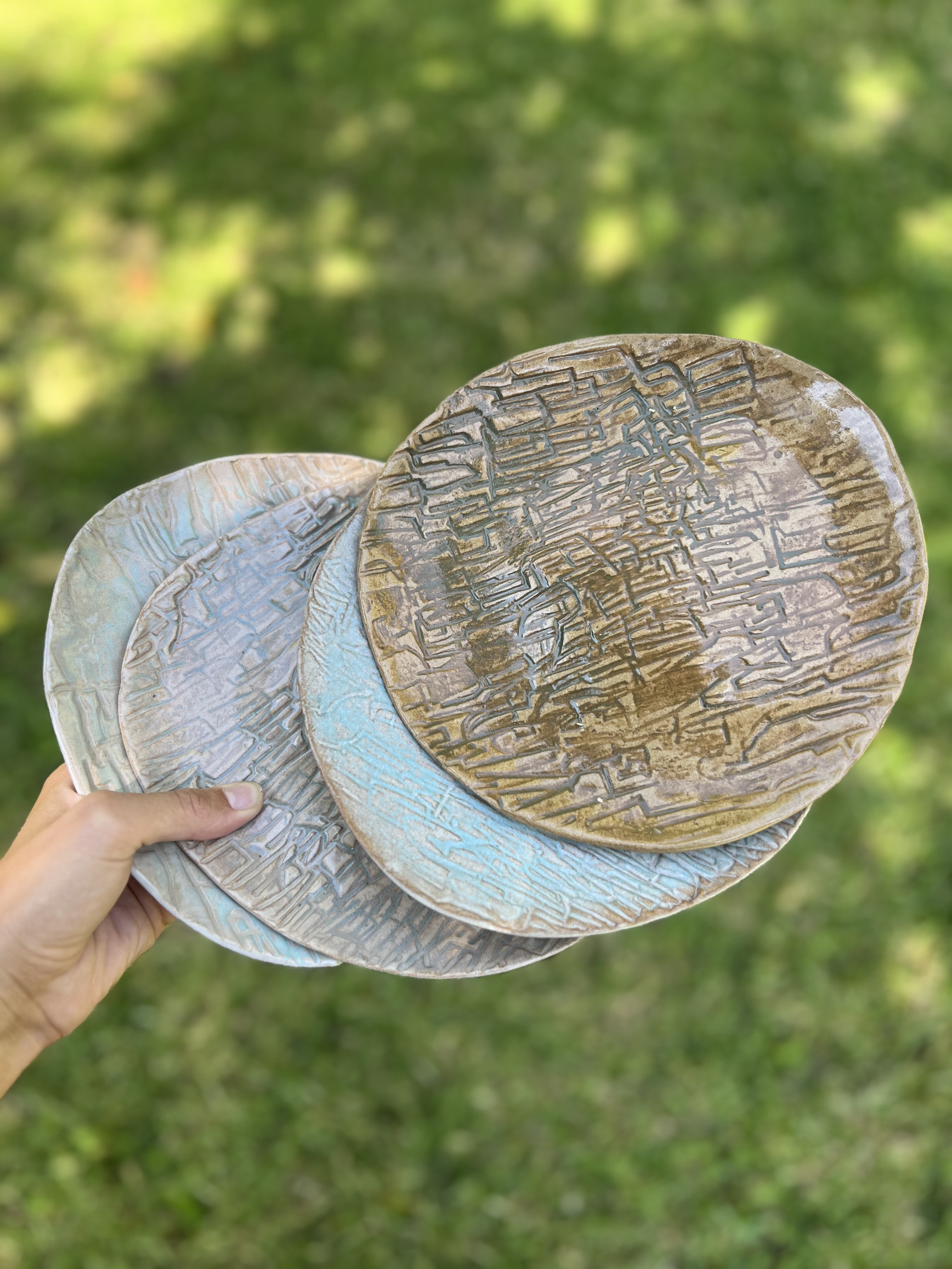 Set 4 Platos Paperclay 2