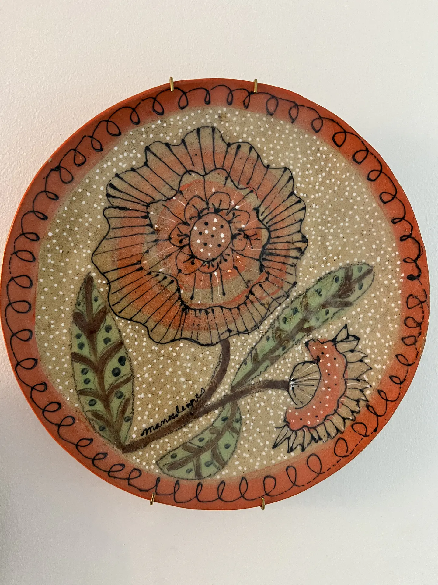 Plato Flor Atardecer 2