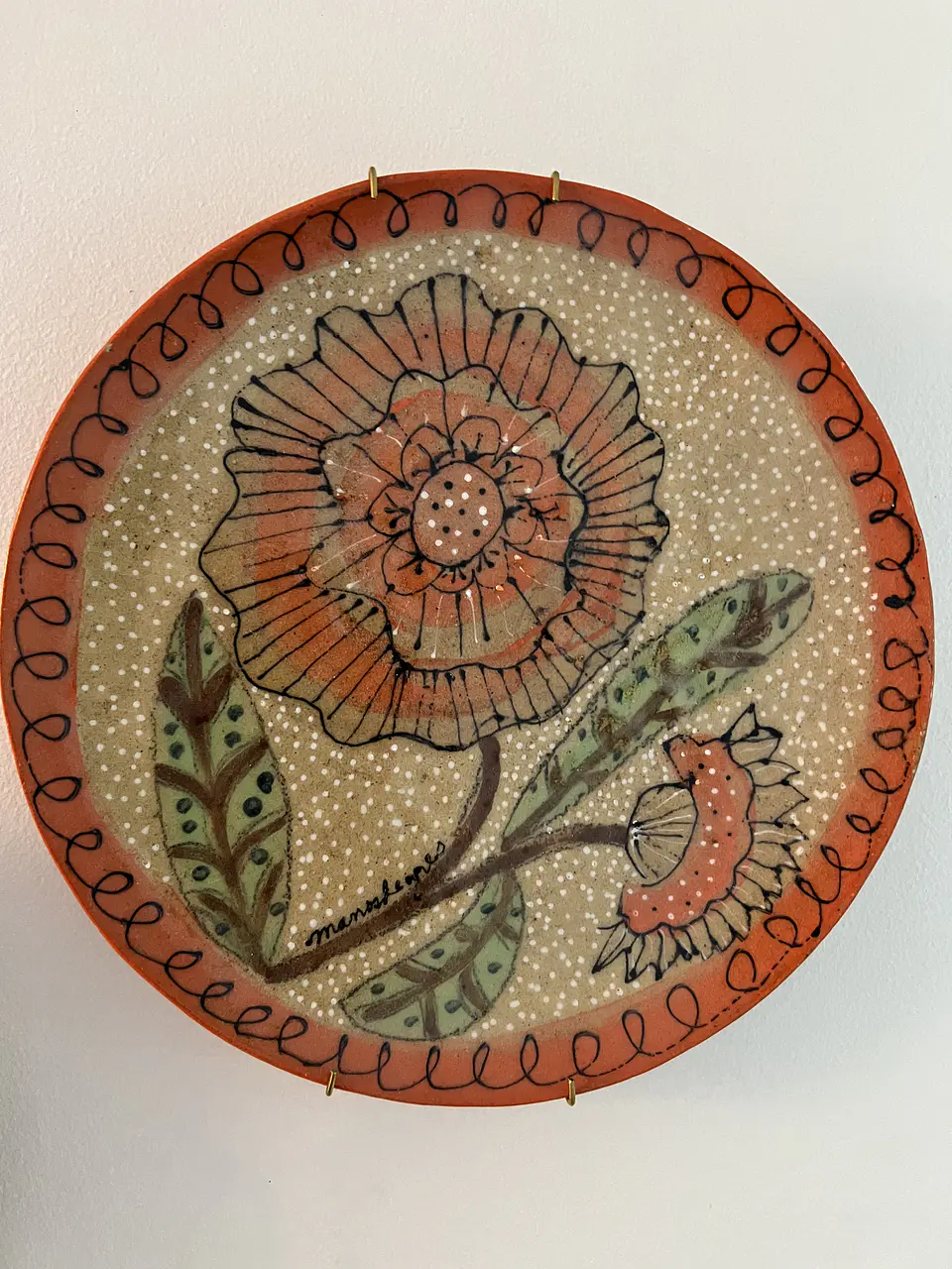 Plato Flor Atardecer 2