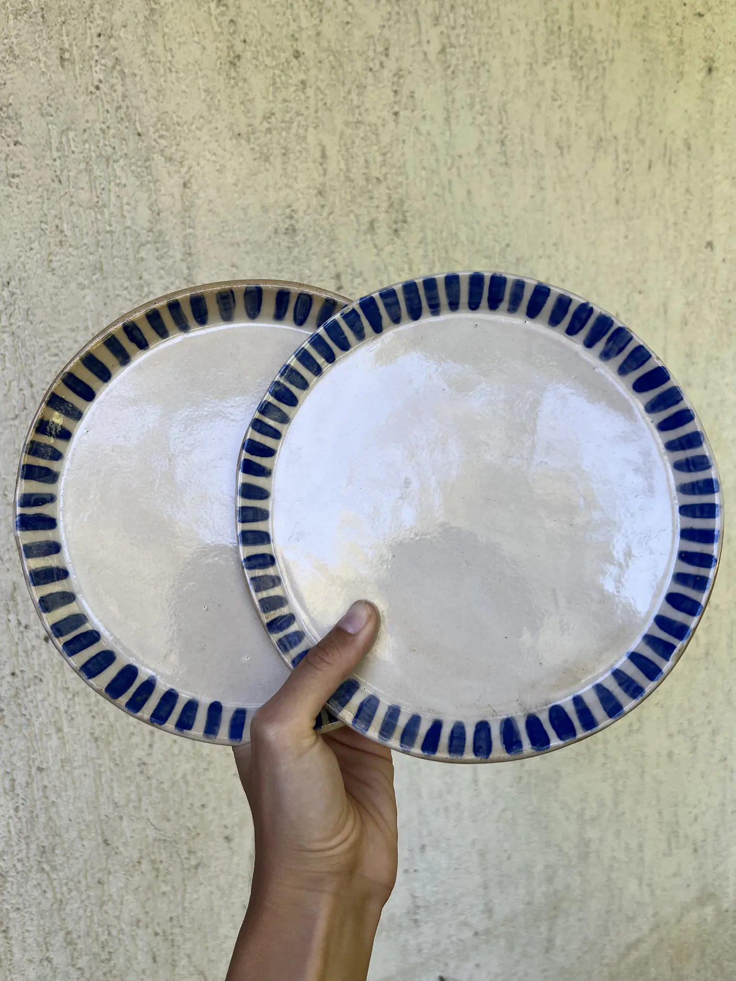 Plato Bordes Rayas 4