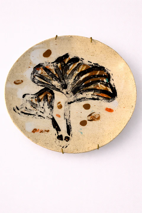 Plato Flor de Otoño