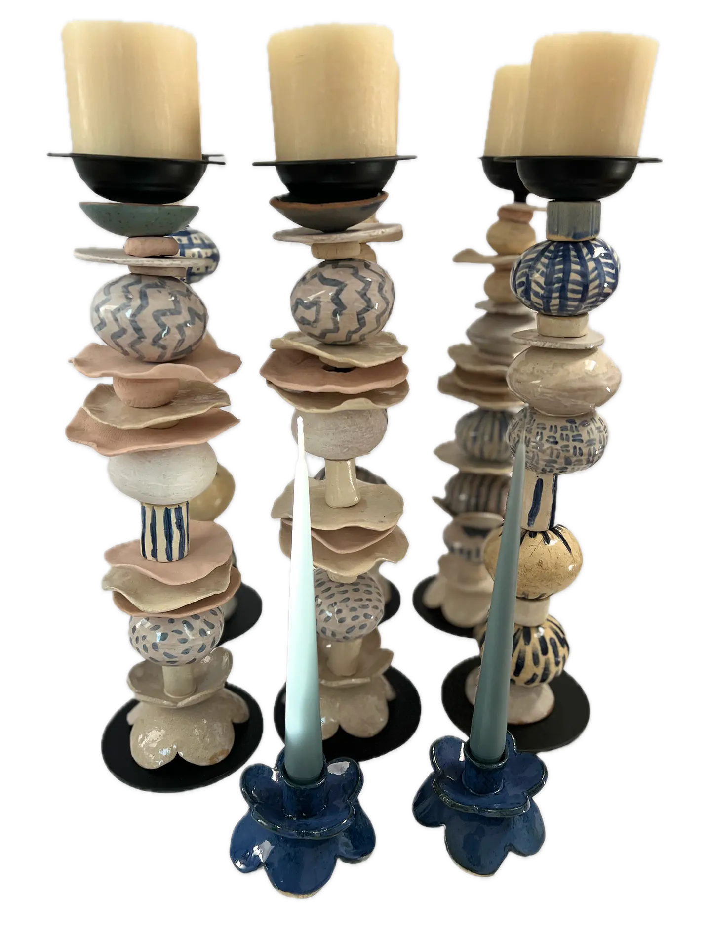 Candelabros Manos de Gres 1