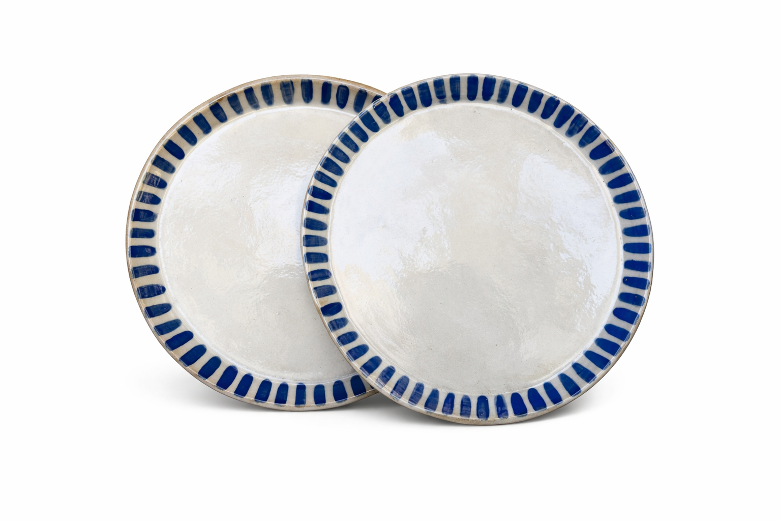 Set 6 Platos Bordes Rayas 1