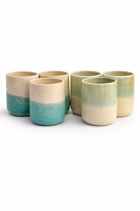 Set 6 Vasos Pisco Sour Bicolor