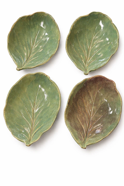 Plato Hoja en Gres