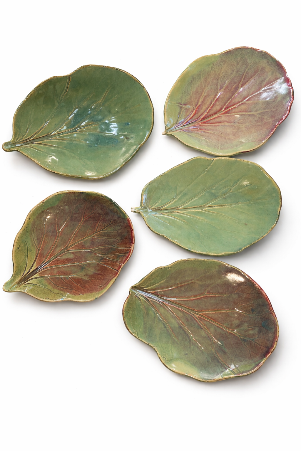 Plato Hoja en Gres 4