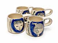Set 4 Tazas Espresso Caritas Azul - Miniatura 1