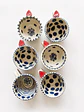 Set 6 Tazones Polka Dots Azul - Miniatura 2