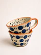 Tazones Polka Dots Borde Naranja - Miniatura 2