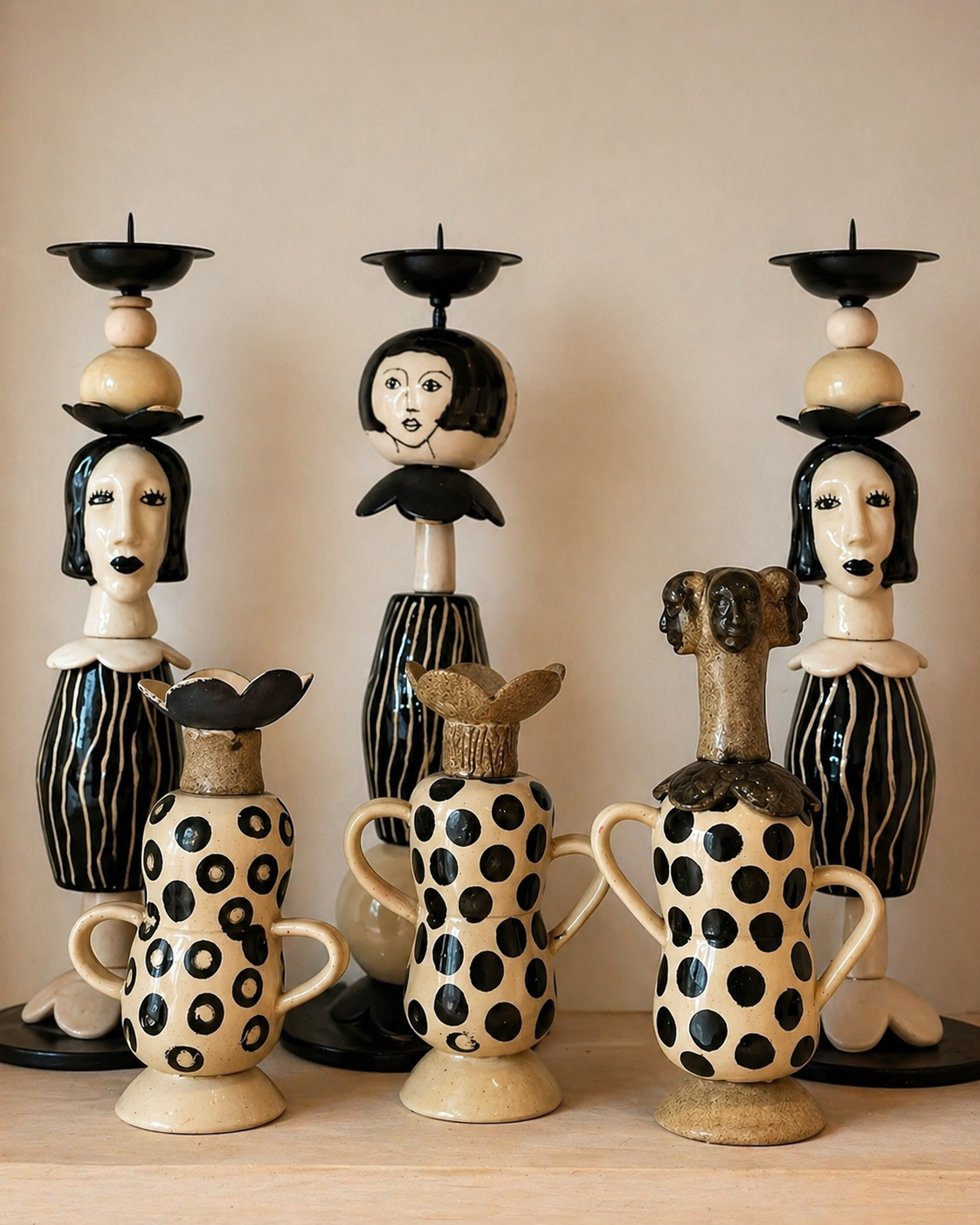 Candelabros Manos de Gres 1