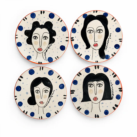 Set 4 Platos Carita