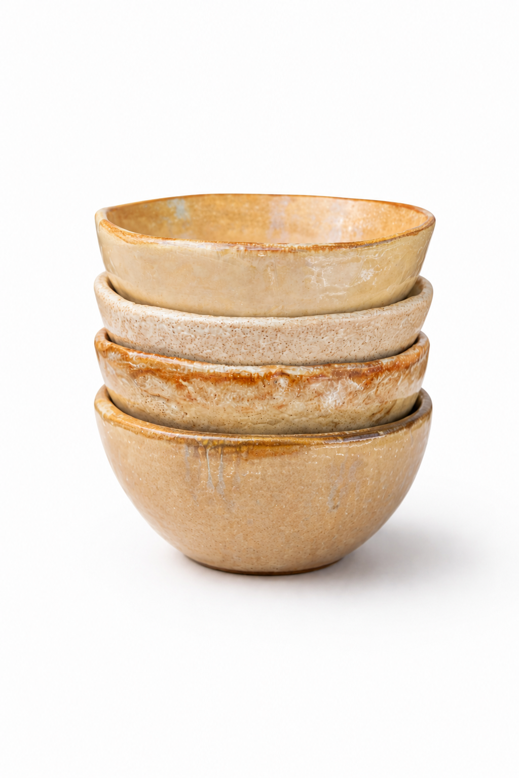 Juego de Bowls Asimétricos Tierra Dorada 1