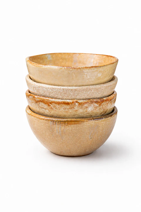Juego de Bowls Asimétricos Tierra Dorada
