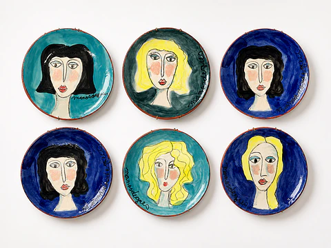Juego de Platos Carita 6 Musas