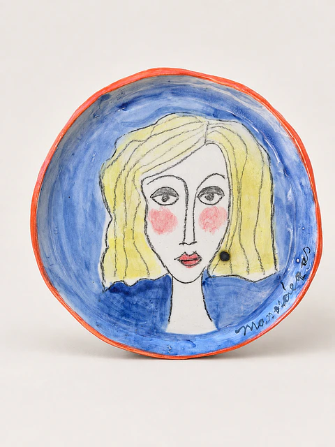 Platos Carita Eloísa Azul