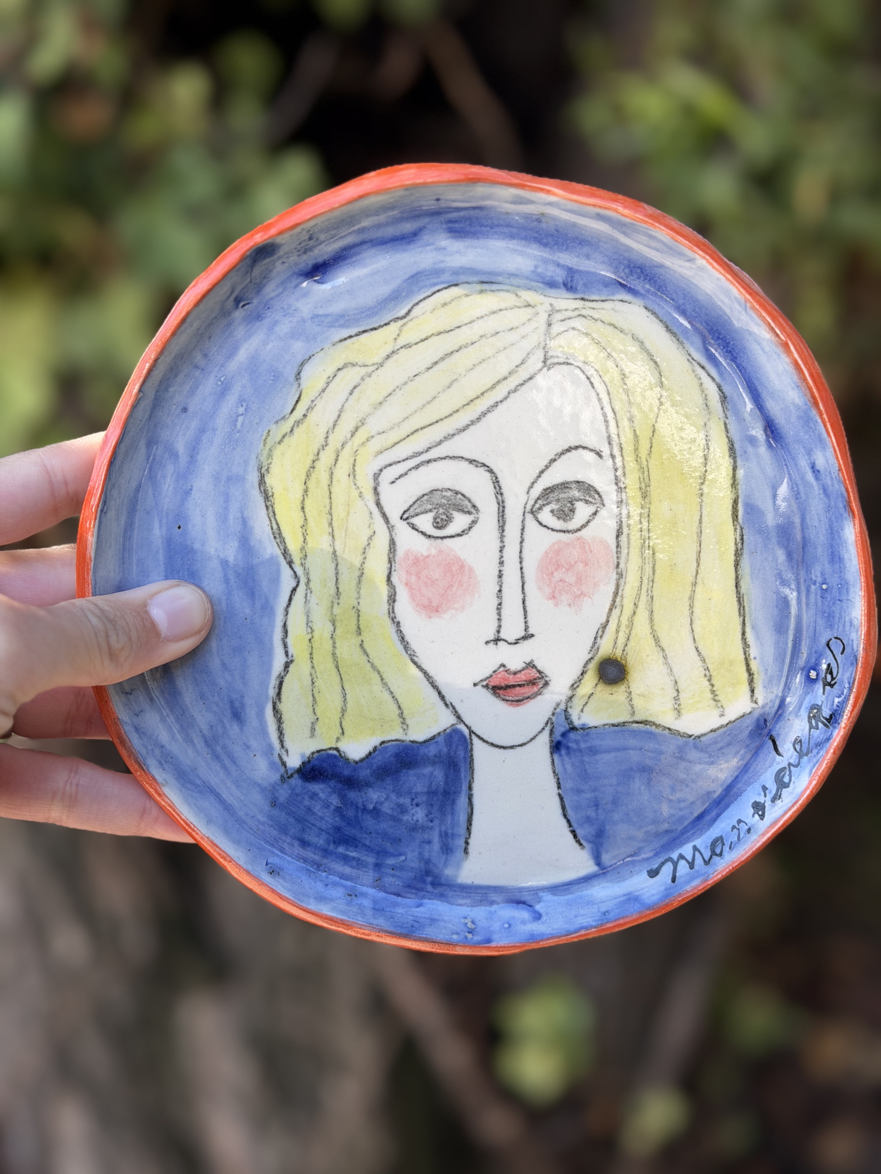 Platos Carita Eloísa Azul 2