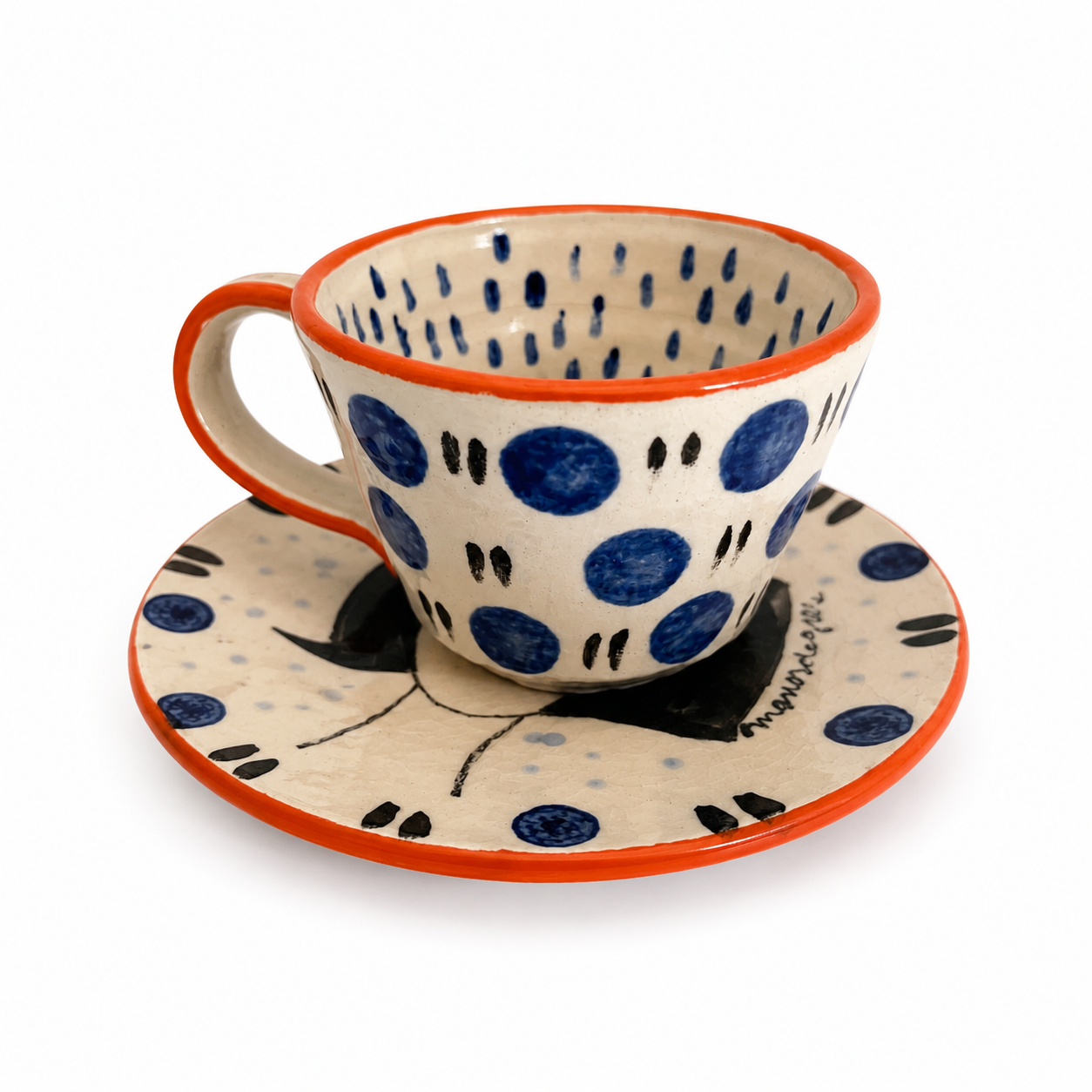 Juego de Tazas y Platos Polka Dots (a pedido) 1
