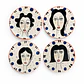 Juego de Tazas y Platos Polka Dots (a pedido) - Miniatura 4