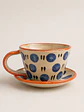 Juego de Tazas y Platos Polka Dots (a pedido) - Miniatura 5