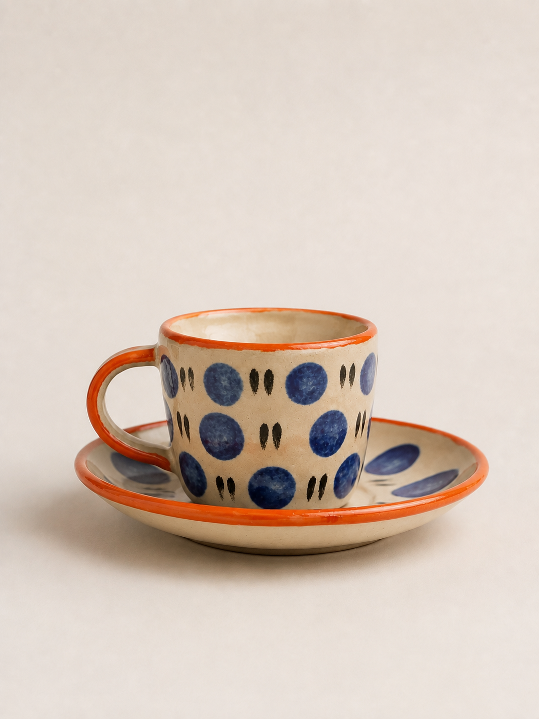 Juego de Tazas y Platos Polka Dots (a pedido) 6