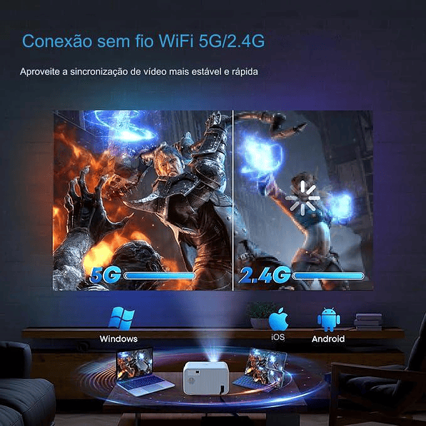 Projector KYASTER 450 ANSI/4K - Alta Definição e Brilho Excepcional 3