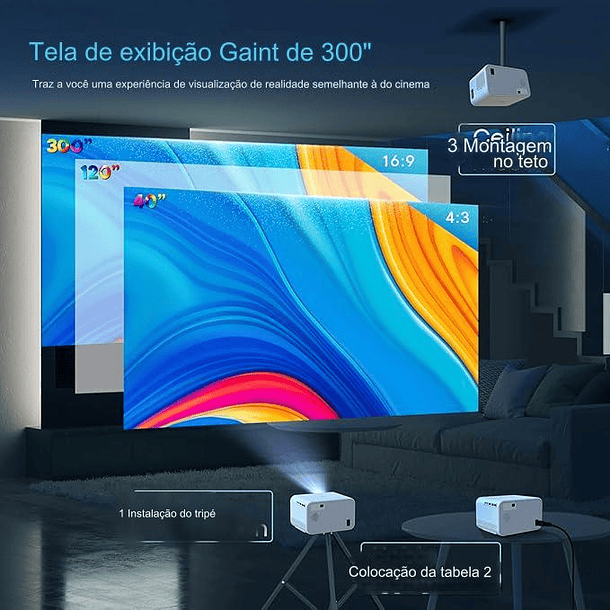 Projector KYASTER 450 ANSI/4K - Alta Definição e Brilho Excepcional 5