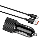 🔌 Carregador Veicular KAKUSIGA com Cabo Tipo-C para Lightning – Carregamento Rápido com Duas Portas (PD + QC) 2