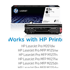 🖨️ Toner HP 83A Preto (CF283A) Original - LaserJet  Para M127fw, M127fn, M201dw, M225dw 2