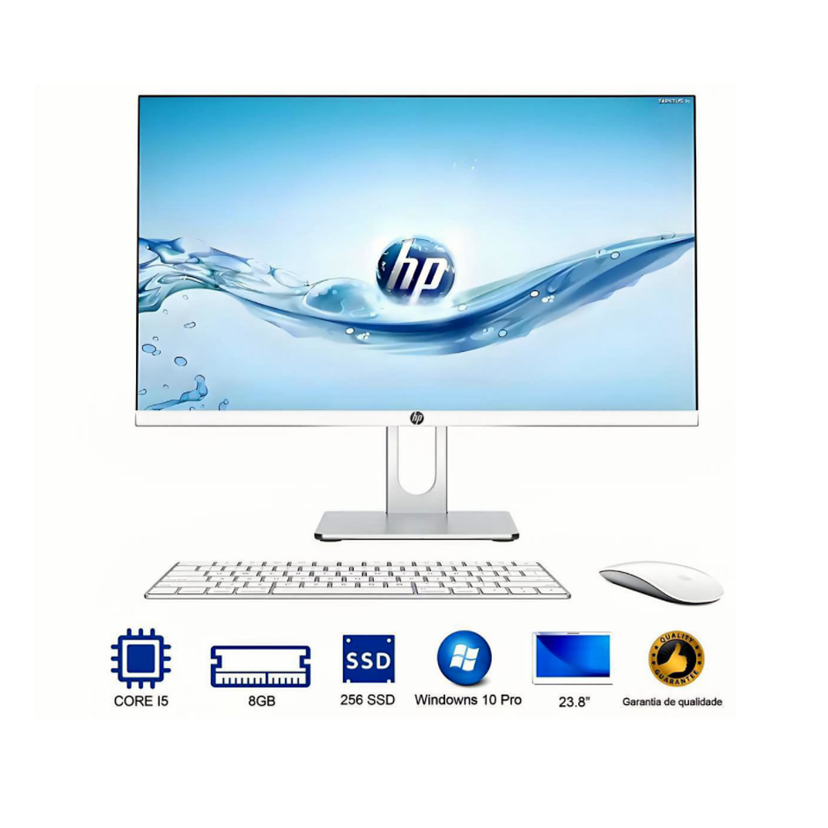 🖥️ HP All-in-One 23.8 Core i5, 8GB RAM, SSD 256GB - Windo