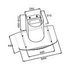 Exaustor de cozinha H77.9PB-1 2