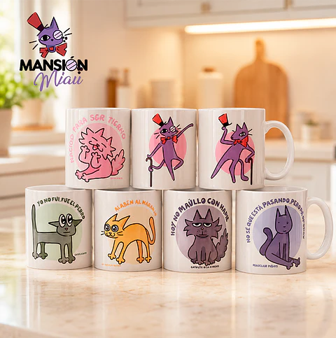 TAZÓN DISEÑO ORIGINAL MANSIÓN MIAU