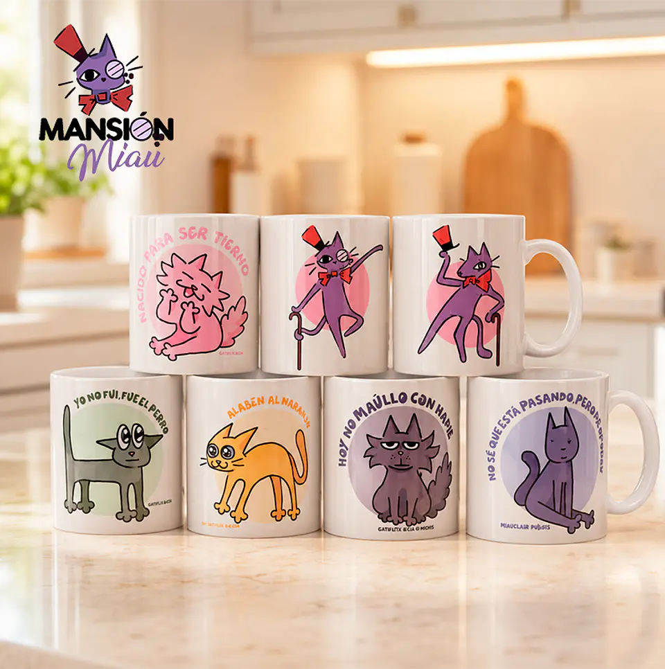 TAZÓN DISEÑO ORIGINAL MANSIÓN MIAU 1