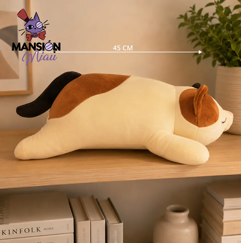 PELUCHE GATO CALICO ALARGADO 2