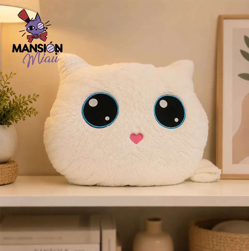 PELUCHE COJIN CABEZA DE GATO 1