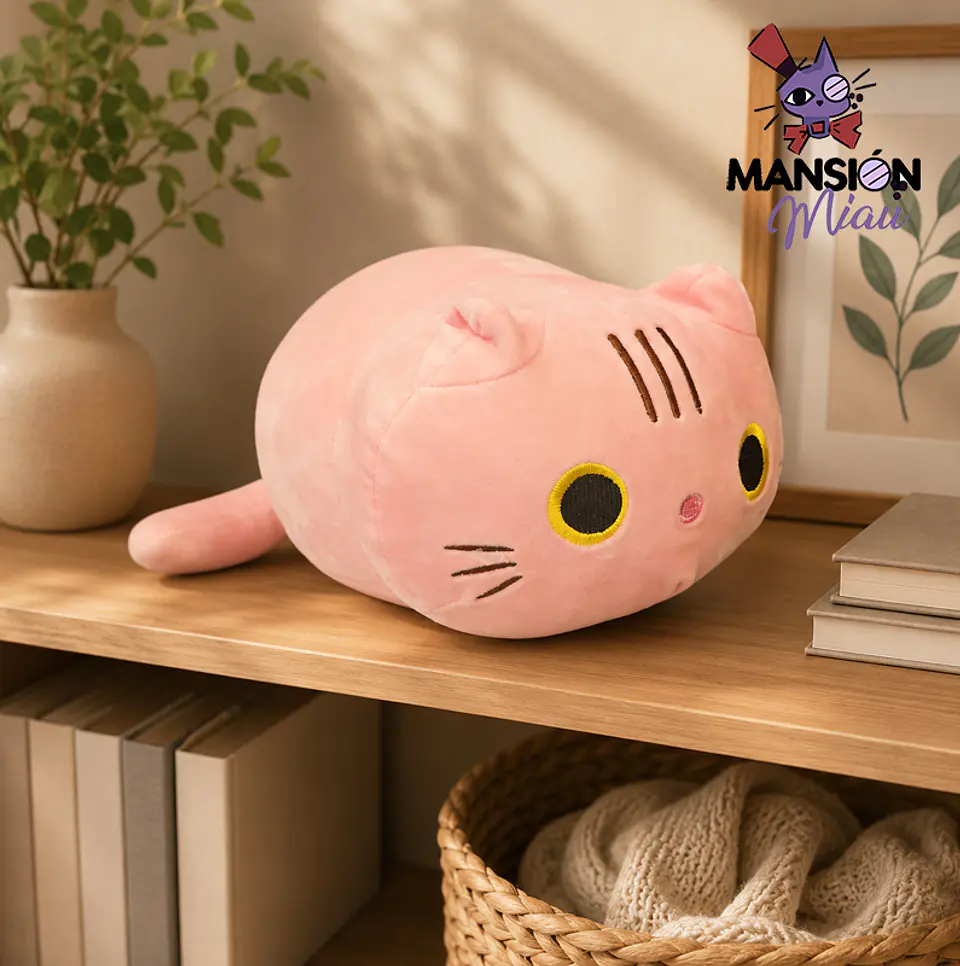 PELUCHE COJIN FORMA DE GATO  35 CM  3