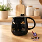 TAZA GATO  MINIMALISTA CON TAPA - Miniatura 2