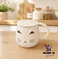 TAZA GATO  MINIMALISTA CON TAPA - Miniatura 3