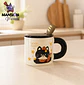 TAZÓN DE GATO TUXEDO CON TAPA Y CUCHARA  - Miniatura 2