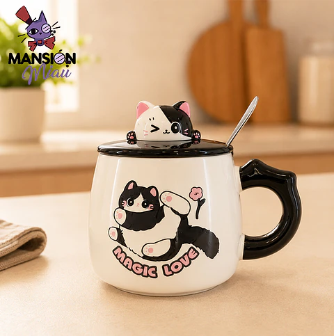 TAZA DE GATITO MAGIC LOVE 