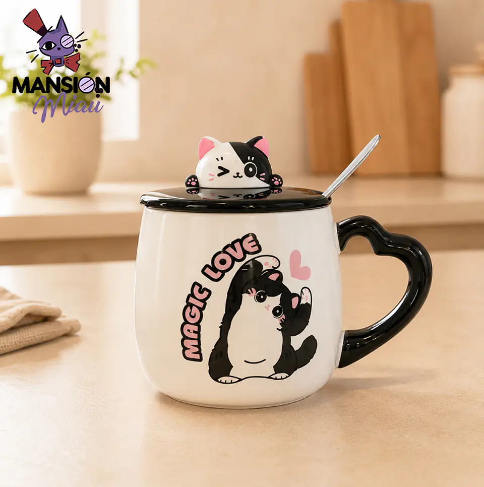 TAZA DE GATITO MAGIC LOVE  3