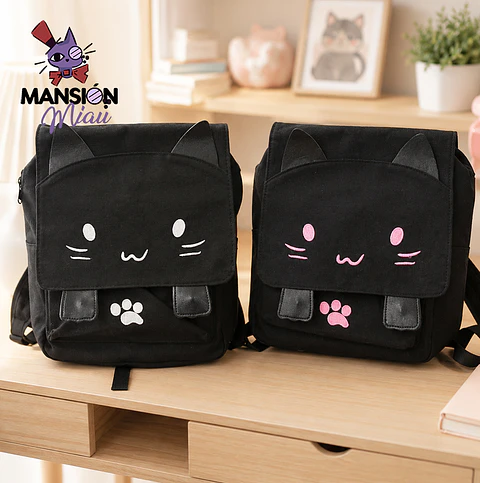 MOCHILA GATO NEGRO