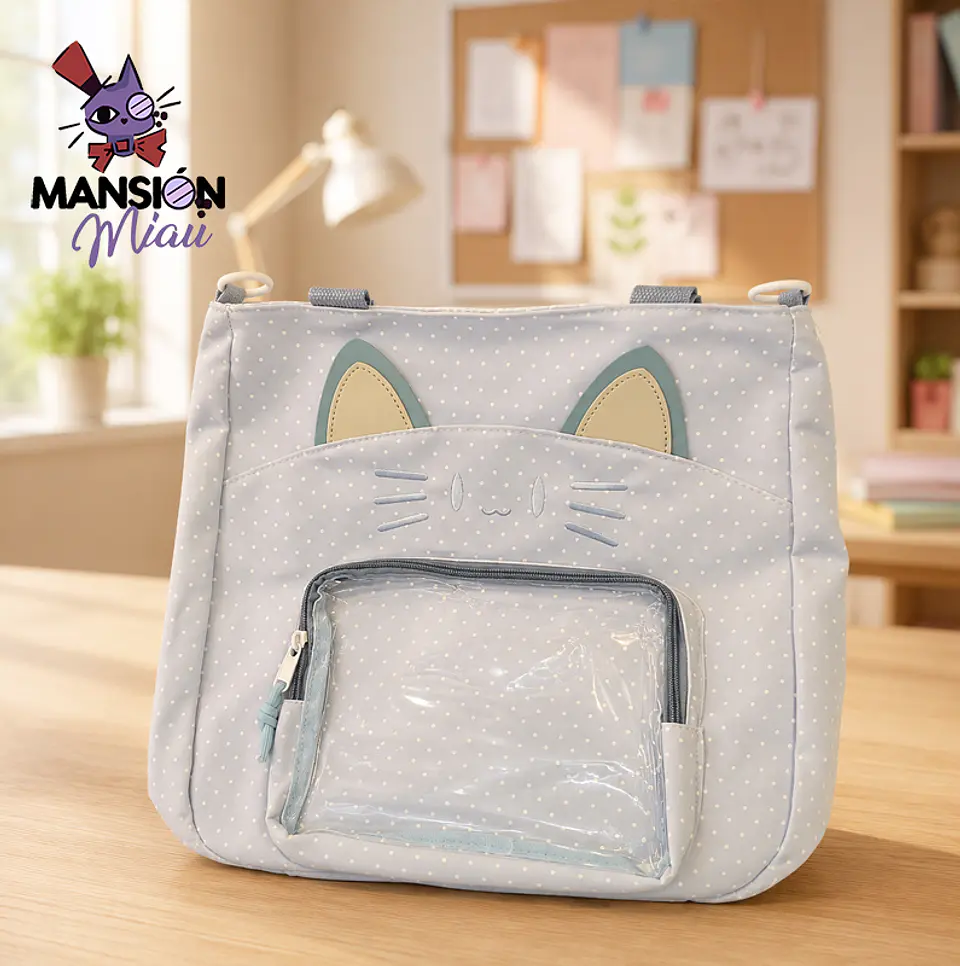 CARTERA CARA DE GATO CON TEXTURA 3