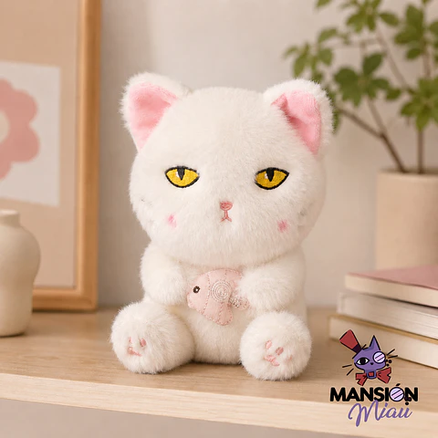 GATITO SERIO BLANCO