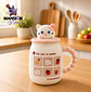 TAZÓN CON TAPA Y CUCHARA GATO CALICÓ - Miniatura 5