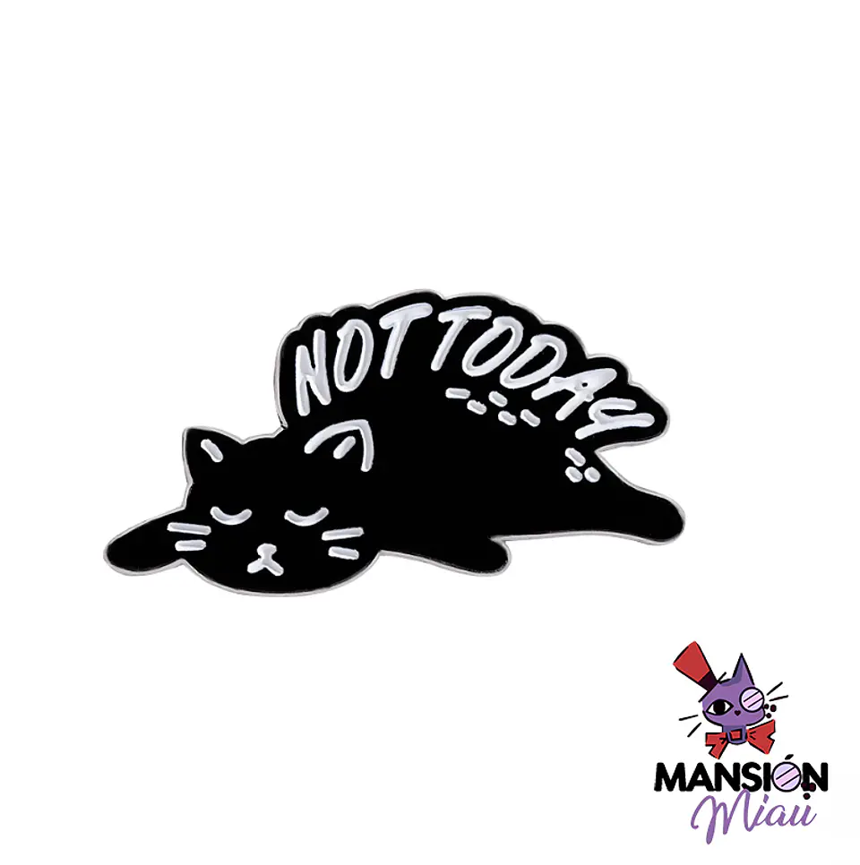 PIN METALICO GATO NEGRO 12