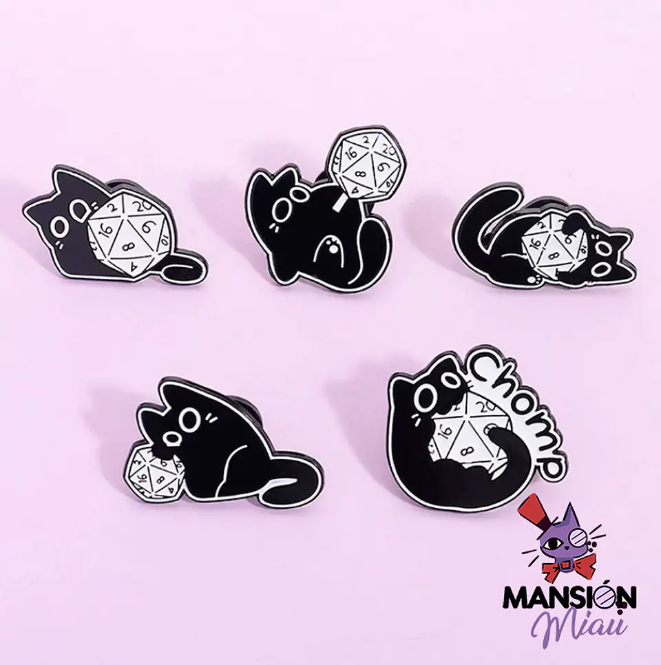 PIN METALICO GATO NEGRO 1