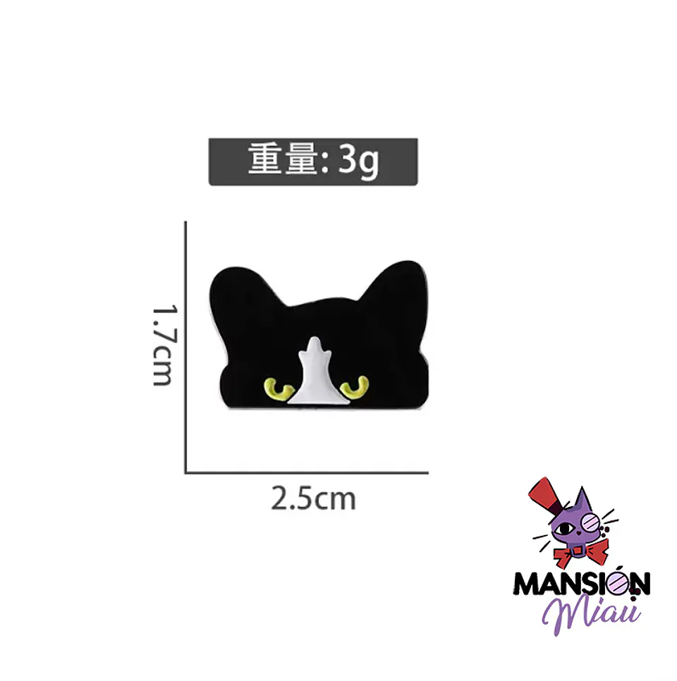 PIN METALICO GATO VARIEDADES 17