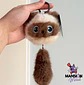 LLAVERO BAG CHARM GATITO PELUDO QUE TIEMBLA - Miniatura 2