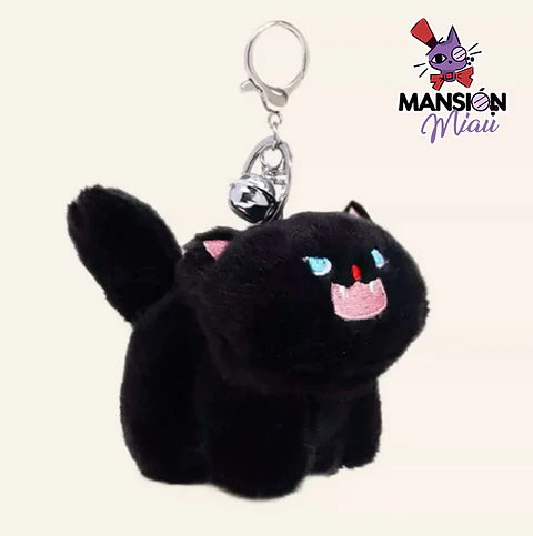 LLAVERO BAG CHARM GATITO NEGRO FURIOSO