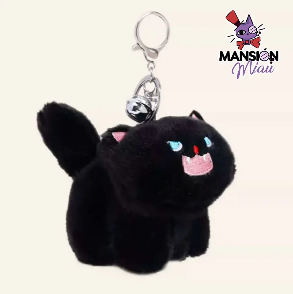 LLAVERO BAG CHARM GATITO NEGRO FURIOSO 1